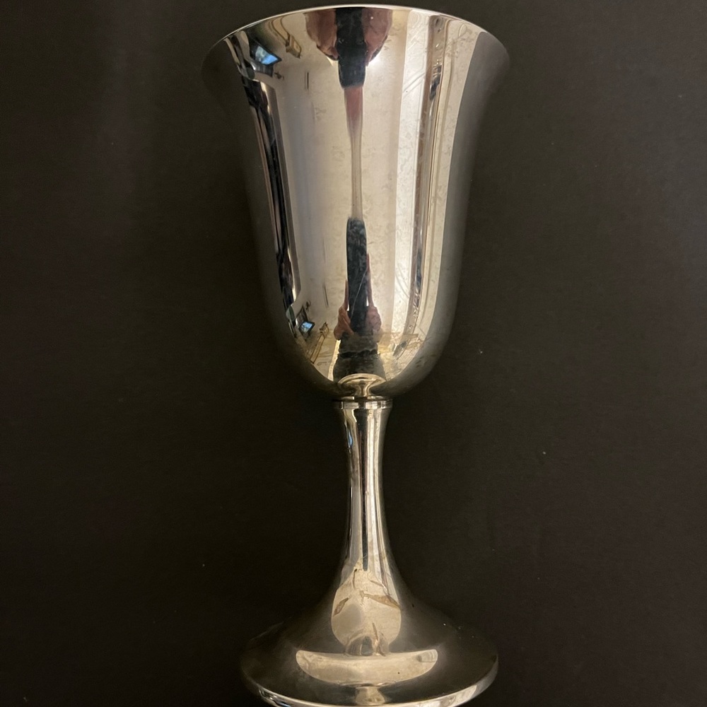 4 International Silver Lord Saybrook Holloware Water Goblets